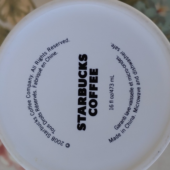 Starbucks Vintage 2008 Tall Ceramic Mug with Original Brown Siren Logo 16 fl oz - Picture 10 of 14